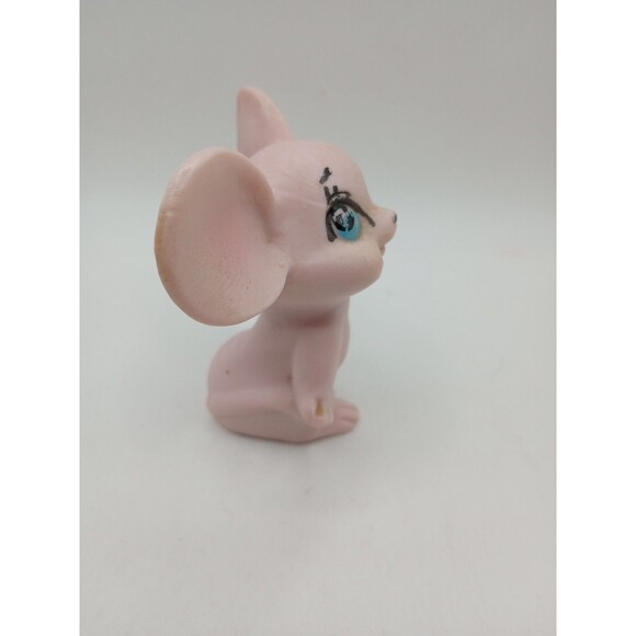 Vintage Brinns Pink Mouse Figurine Japan Pittsburg Pennsylvania Porcelain Bisque - Picture 4 of 8